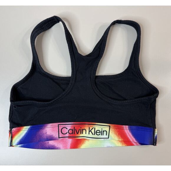 CK Calvin Klein Cotton Bra Bralette M Reimagined Heritage THIS IS LOVE lgbtq gay - Picture 4 of 8